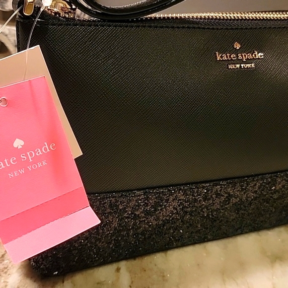 kate spade Handbags - Kate Spade Flash Glitter Crossbody Black